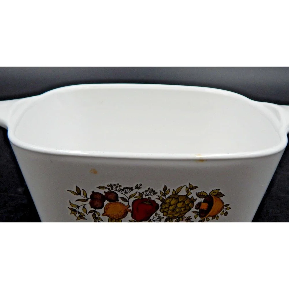 Corning Ware P-43-B Casserole Dish Spice Of Life Plastic Lid 700 ML Le Persil D